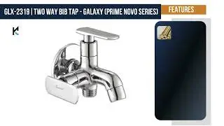 Kamal Two Way Bib Tap - Galaxy Prime Nova Series Aerator & Std 1/2'' BSP Outlet