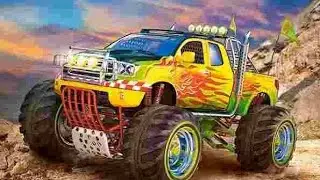 Giant Ramp Car Jumping! 🏎️💨 | Car Racing Game for Kids | Car Wali Video # monstertruck #short 