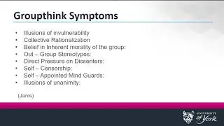 Dealing with groupthink