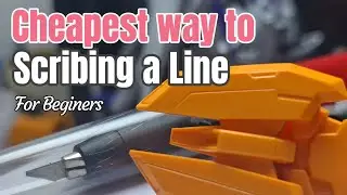 Cheapest Way of Scribing ur Gunpla using a Hobby knife #hobbytools #scribing #custompaintjob
