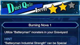 Burning Nova 1 : Duel Quiz Level 2 in Yu-Gi-Oh! Duel Links