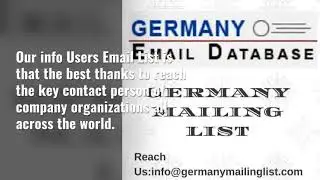 Database User List Germany Mailing List