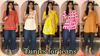 Cotton comfortable and stylish tunics for jeans and straight cut pants for women from amazon|Ramya