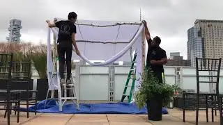Building a Birch Chuppah