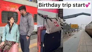 Our Birthday Trip Begins ❤️ | Train Journey to Chandigarh 🚆 | First Day Travel Vlog