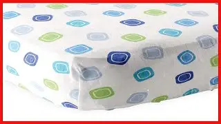 Luvable Friends Uni Baby Fitted Crib Sheet, Blue Geometric, One Size