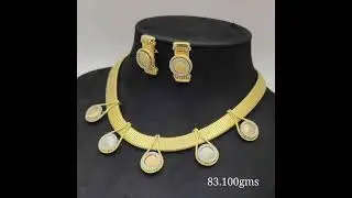 hallmark gold 91.6 22k #designer #antique #bridal #necklace #bracelet