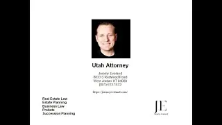Personal Injury Attorney Salt Lake City UT 84158 - Jeremy Eveland