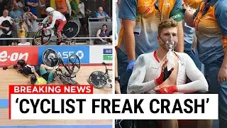 2 Riders HOSPITALIZED After 60kph Crash At Commonwealth Games..