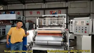 1250MM 5 Layers Hand Roll Stretch Film Making Machine，Industry PE Stretch Film Production Line