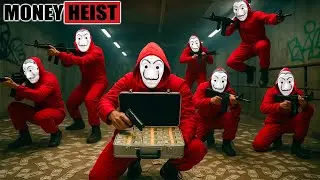 PARKOUR VS MONEY HEIST: Bad Guy and Money Heist raid Police station to steal money & Gold | Epic POV