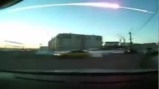 Meteor rain in Russia Взрыв метеорита в Челябинске 15.02.2013 2012 DA14