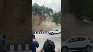 #Himachal Pradesh #solan landslide Chandigarh Shimla Highway band