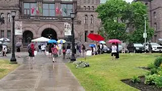 June 23, 2020 anti lockdown Toronto Canada Protest
