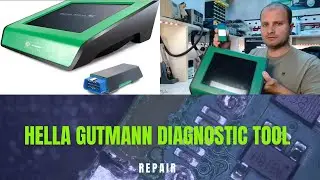 Hella Gutmann Mega Macs 56 diagnostic tool repair | USB port ripped of the board