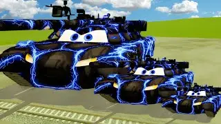 McQueen Death Course Chaos with Big & Small Monster Trucks | BeamNG