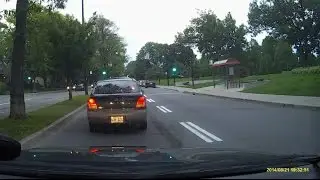 Driving on Rue Viau Street From Autoroute 40 to Rue Sherbrooke E Street in Montreal, Quebec, Canada