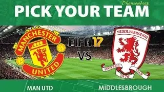 FIFA 17 Manchester United vs Middlesbrough at Old Trafford