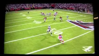 Madden 13 Oakland Raiders CCM WK6 @ ATL 1st Q gameplay with custom sliders