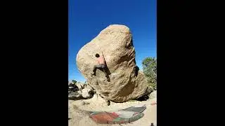 Solitaire V8 - Buttermilks, Bishop Bouldering,  CA