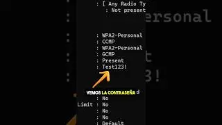Comando para ver CONTRASE&Ntilde;AS WIFI en Windows  #hacking #ciberseguridad  #infosec #windows