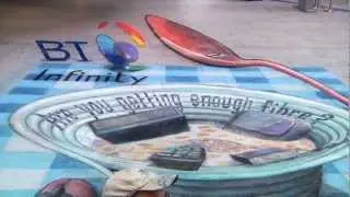 Julian Beever in Belfast