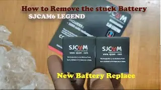 EASY METHOD - SJCAM6 LEGEND STUCK BATTERY REMOVE - SJCAM6 BATTERY PURCHASE STORE
