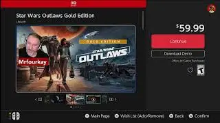 Где находится распродажа Star Wars Outlaws Switch 2 в Nintendo eShop?