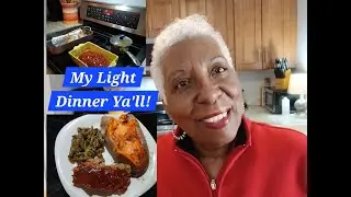 MEATLOAF, SWEET POTATO, GREEN BEANS = YUMMY! A BIG OLE THANK YOU!