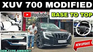 #mahindra XUV 700 Modified ✅Luxury interior✅ sequential tail light install ✅ #youtube #ytshorts #yt