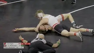 133lbs Zan Fugitt (Wisconsin) vs Connor McGonagle (Virginia Tech)