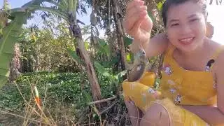 Em gái miền tây Vô Rừng câu cá Dính quá trời Thấy Ham luôn