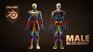 Male Blockout - How to easily Blockout a Character in Blender