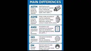 ASTM vs ASME vs ANSI vs ISO  vs DN | Main Differences in Standards Explained #welding #fyp #iso
