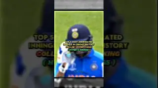 Top 5 most underrated innings in cricket history | collab : hypedxking #shorts #cricket