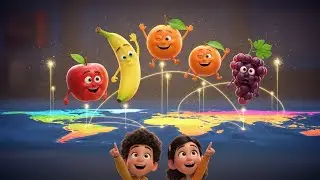 Fruits Around the World Sing & Learn Fun 🍎🌍🎶 | Fun Nursery Rhymes & Educational Songs Compilation