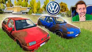 Encontrando CARROS BRASILEIROS (abandonados) no BeamNG Drive