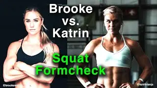 Squat Formcheck:  Brooke Wells vs Katrin Davidsdottir