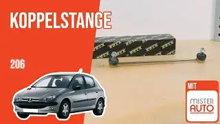 Wie Peugeot 206 Koppelstange / Pendelstütze wechseln 🚗