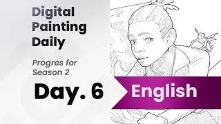 Drawing my comic, second season , Day 6 of Digital painting Daily