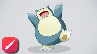 Infinite painter || Drawing snorlax pokemon