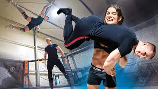 WKRĘCIŁAM OWCĘ*TRENING WRESTLINGU Z ZAWODOWCEM*