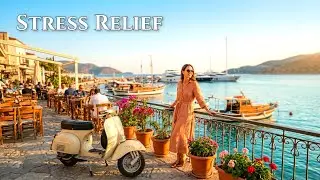 Italian Coastal Ambience 🌊 Mediterranean Relaxing Music with Gentle Sea Waves