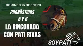 Pron&oacute;sticos del 5 y 6 con Pati Rivas para el hip&oacute;dromo La Rinconada 🐴 domingo 25 de Enero 🏇🏼