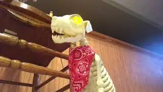 Animated Cowboy Skeleton and Dog edited demo from Big Lots 2019