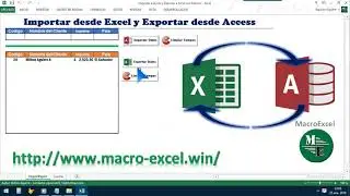 Importar a Access y Exportar a Excel con VBA