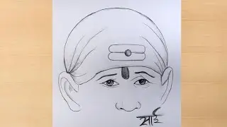 saibaba simple pencildrawing || Sainath drawing || Taposhiarts
