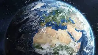 Digital Globe Data Network Animates