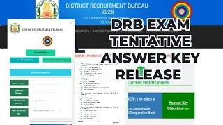 #DCCB/ DRB EXAM TENTATIVE ANSWER KEY RELEASE 