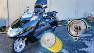 A Complete Oil &  Filter Change for Yamaha Morphous Scooter